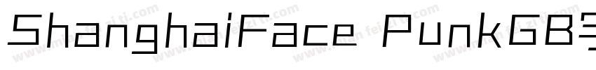 ShanghaiFace PunkGB字体下载字体转换